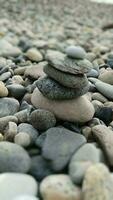 Foto stenar på de havsstrand