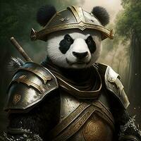 panda krigare stil foto