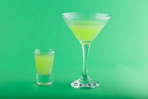 grönska drink cocktail fancy glas foto