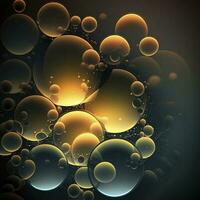 abstrakt bakgrund med luft bubblor, skapas med generativ ai foto