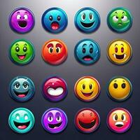 ansikte emoji smiley ai genererad foto