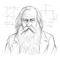 tabell mendeleev ai genererad foto