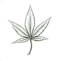 marijuana cannabis blad ai genererad foto