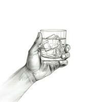 dryck hand innehav whisky ai genererad foto