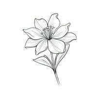 blad jasmin blomma ai genererad foto