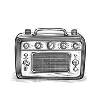 musik retro radio ai genererad foto