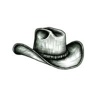 Västra cowboy hatt ai genererad foto
