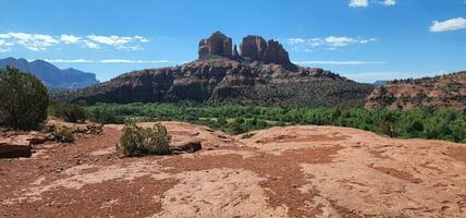 röd sten bergen i sedona arizona foto