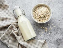 vegan havremjölk icke mjölk alternativ mjölk foto