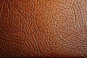 oländig läder textur kompletterar en enkel, osmyckad yta ai genererad foto