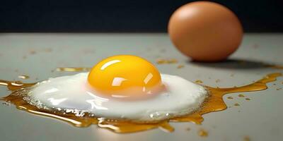 kyckling ägg är en källa av djur- protein, ai genererad foto