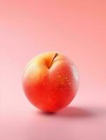 persika frukt bakgrund. ai genererad foto