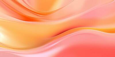 persika vätska vattenfärg abstrakt bakgrund. ai genererad foto