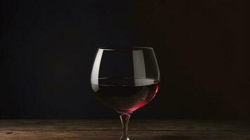 fängslande fotografi toasting till nationell röd vin dag med en glas av rik röd vin. ai genererad. foto