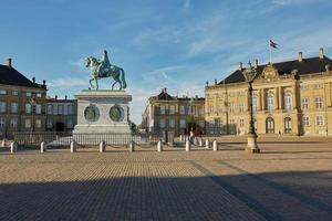 Amalienborg är den danska kungafamiljens hemvist i Köpenhamn, Danmark
