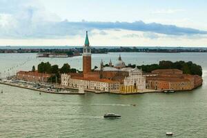 Venedig, en förhäxande stad i Italien, full av historia och medeltida arkitektur. foto