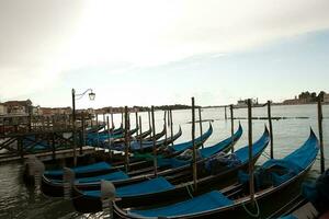 Venedig, en förhäxande stad i Italien, full av historia och medeltida arkitektur. foto