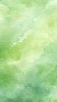 grön abstrakt vattenfärg bakgrund. ai genererad foto