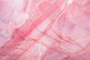 rosa marmor textur bakgrund. rosa marmor golv och vägg bricka. naturlig granit sten. ai genererad foto