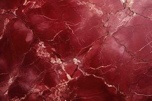 röd marmor textur bakgrund. röd marmor golv och vägg bricka. naturlig granit sten. ai genererad foto