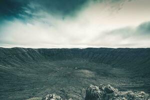 krater påverkan webbplats foto