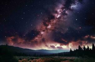 en himmel full av stjärnor - generativ ai foto