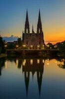 kyrka i Strasbourg foto