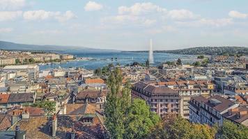 Genèves stad på dagtid foto