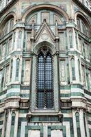 Fasad av de skön florens katedral invigd i 1436 foto