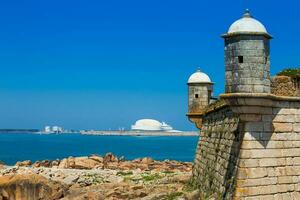 historisk fort av sao francisco do queijo byggd på hthe 6:e århundrade på porto stad i portugal foto