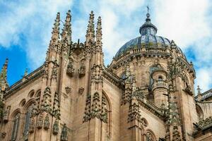 se av de kupol av de historisk salamanca katedral foto