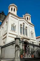 helig annunciation ortodox kyrka på de gammal stad i dubrovnik foto