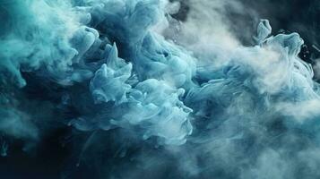färgrik rök textur med rökig eller dimmig atmosfär, eterisk skönhet ai genererad foto