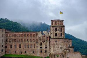 Heidelbergs palats i medeltida staden Heidelberg, Tyskland foto