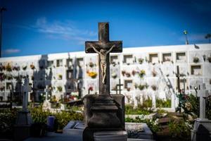 en kyrkogård i Puerto de la Cruz på Tenerife foto