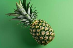 mogen ananas frukt mockup. generera ai foto