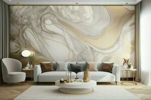marmor abstrakt vägg rum. generera ai foto