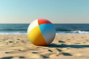 strand boll bakgrund. generera ai foto