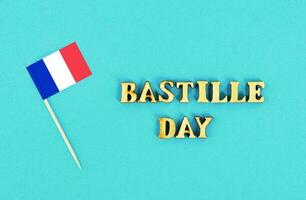 Lycklig bastille dag på 14 juli illustration bakgrund foto