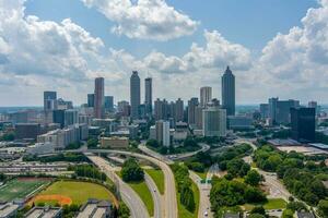 de stadens centrum atlanta, georgien horisont foto