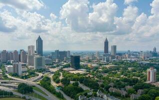 midtown och stadens centrum atlanta, georgien foto