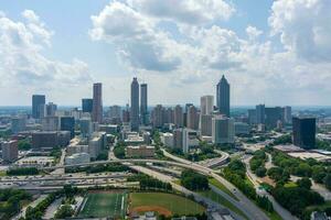 de stadens centrum atlanta, georgien horisont foto