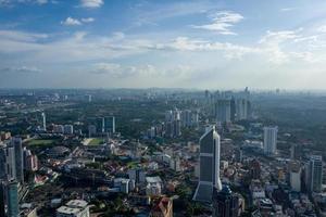 utsikt över Kuala Lumpurs silhuett foto