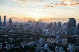 skön stadsbild av jakarta foto