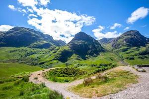 landskap av glencoe på höglandet i Skottland, Storbritannien foto