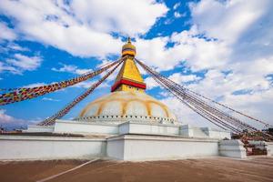 boudha stupa aka boudhanath i kathmandu nepal foto