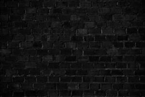 svart textur med tegelvägg för banner webbplats eller bakgrund. foto