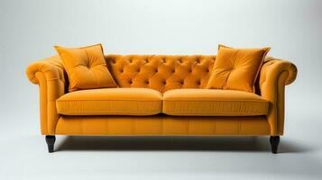 elegant Färg soffa. generativ ai foto