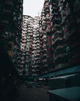yick fett byggnad i stenbrottet, Hong Kong, Kina foto
