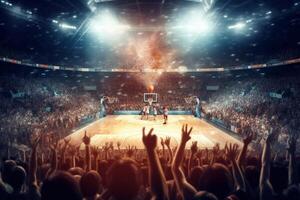 basketboll begrepp generativ ai foto